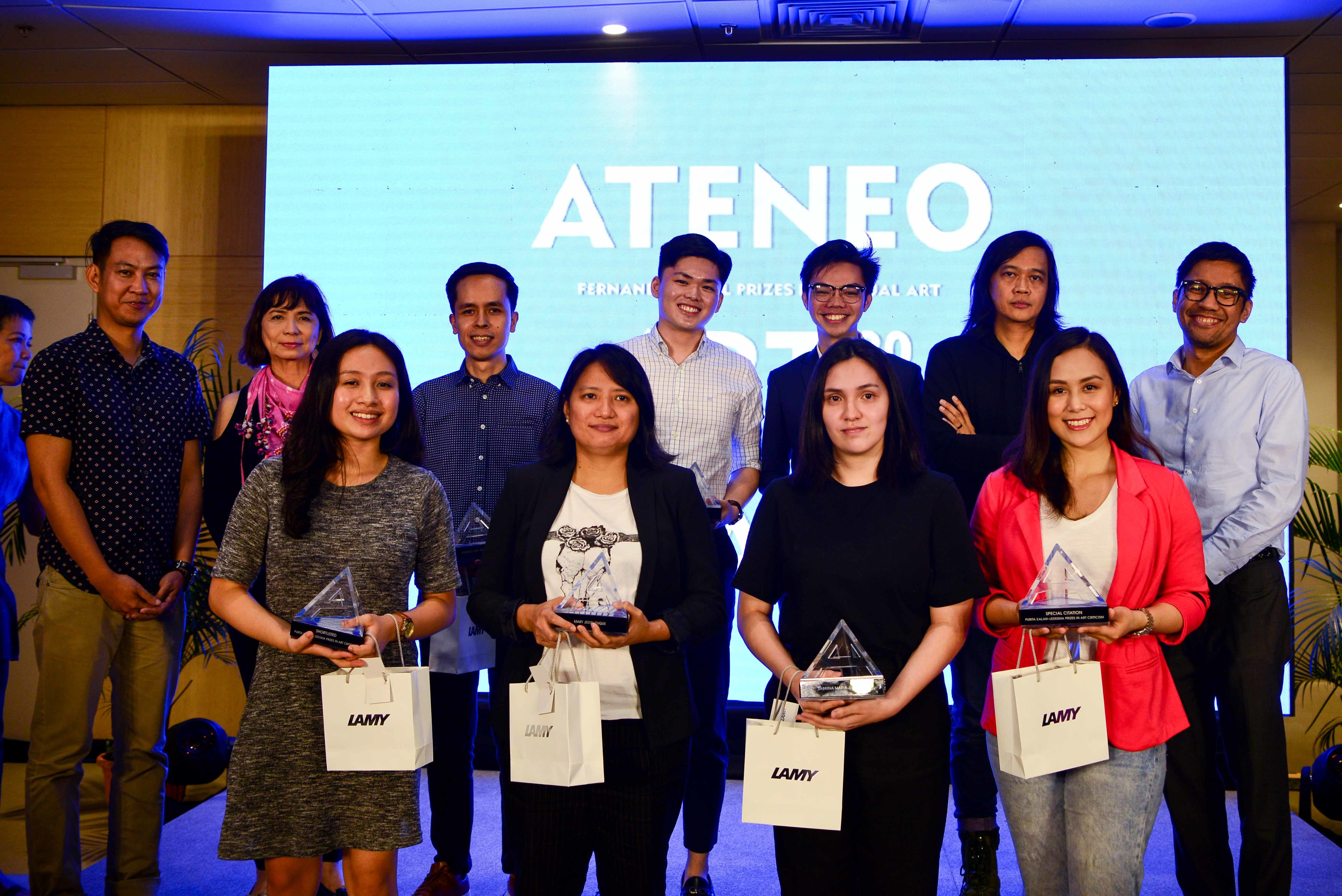 The shortlisted writers for the Ateneo Art Awards 2018 - Purita Kalaw-Ledesma Prizes in Art Criticism
